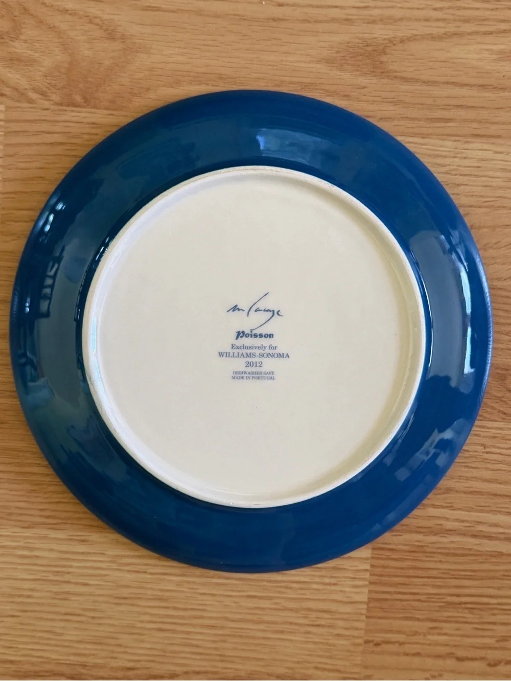 Williams Sonoma 2012 Poisson Marc Lacaze 4 fish plates + original box (Crazing)